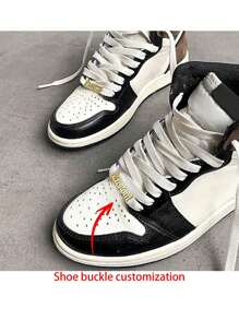 U7 2 Pieces Sports Shoe Lace ID Tag Stainless Steel/18K Gold-Plated Training Tag Shoe Buckle Lace Decoration Accessory - Multicolor - View 1