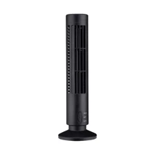 Mini Ventilador Escritorio Usb Torre Sin Aspas Oscilante 90* - Negro - Ver 1
