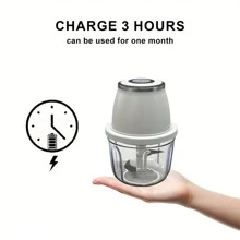 Type-C 充电式电动蒜泥机，家用多功能全自动搅拌研磨机