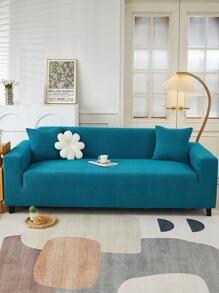 1PC Jacquard Sofa Cover, Living Room Short Plush Sofa Cover, Pet Elastic Sofa Cover, Home Decoration