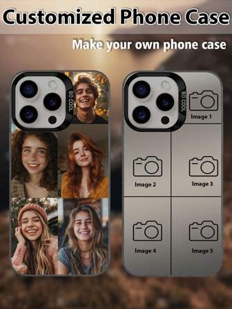 1pc IMD Laser Customizable Phone Case With White TPU+PC Material, Shockproof Case Compatible With Apple/Galaxy/Redmi/OPPO/Matching Phone Cases Compatible With IPhone 15 Pro Max, 14 Pro Max, Galaxy A05, Galaxy A54 5G, Galaxy A52/A52s 5G, Galaxy S21 FE 5G, Galaxy S23 Ultra, Galaxy S24 Ultra 5G, Poco X5 Pro,2025 Halloween Accessories,Cell Phones & Accessories