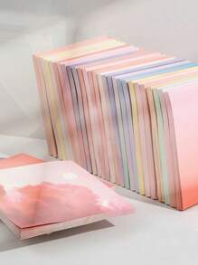 200/50 Gradient Sticky Notes, Minimalist Cloud Design, Sticky, Suitable For Messages, Memo Notes, Note Pads, Cute And High-Quality Student Style, Casual Style For Back To School