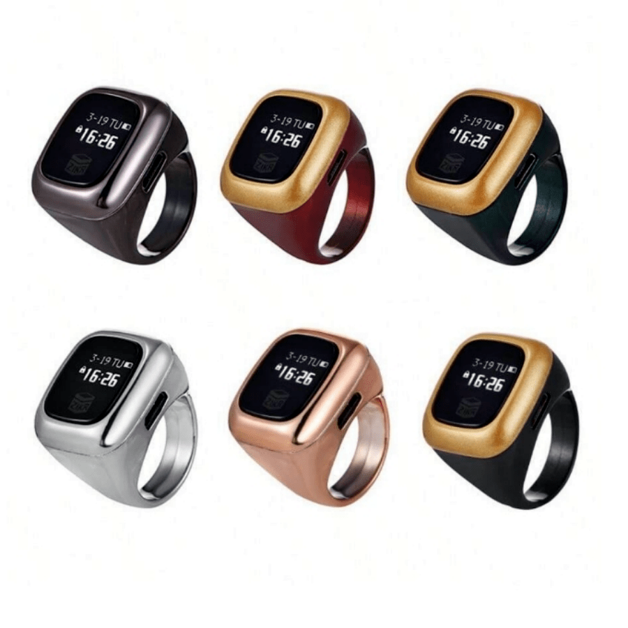 1pc Multi-Functional Ring Prayer Counter With 501 Channels OLED Display