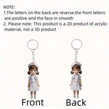 10pcs/1pc Minimalist Acrylic Medical Doctor Keychain, Gift For Healthcare Professionals, Includes Pendant Keyring For Women Car Accessories Bag Charm Backpack For School Cartoon