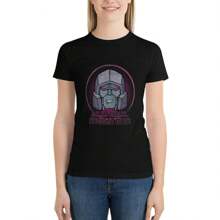 All Hail Megatron Portrait T-Shirt Lady Clothes Tops White T-Shirt Dress For Women Y - Black - View 1