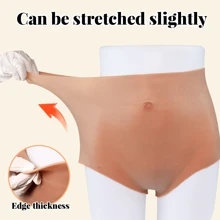 1 Stück Silikon Formbriefs für Damen nahtlos mit hoher Taille Po-Lifter elastisches Silikon Po-Hebe-Hose weiches Silikonmaterial für den täglichen Gebrauch und besondere Anlässe