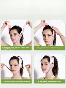 1 Stück Gesichtslifting-Maske, nicht verschlankende V-förmige Lifting-Bandage zum Schlafen, für Frauen