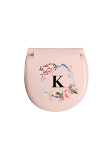Wreath Name Initials Sewing Toolbox, Letters A-Z, Perfect Gift For Beginners In Sewing: 1 Portable Mini Sewing Set - Foldable, Diy Sewing Supplies And Accessories, Suitable For Travelers And Emergency Clothing Fixers, Mini Needle Box, Portable Small Needle Bag Sewing Tool Combination Set, Hotel Supplies (Pink),Sewing,Sewing Kit,Wedding,Sewing,Craft,Crafts,Sewing Items