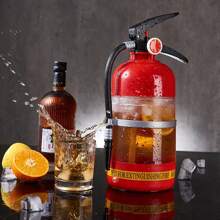 1 PCS Dispensador de Cerveza Extintor 2L, Barril Portátil con Enfriamiento por Gel, Boquilla Ajustable para Espuma, Diseño Original para Fiestas, Cumpleaños, Reuniones y Eventos - Rojo - Ver 4