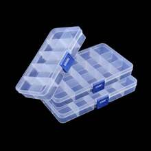 1pc Transparent Separable PP Material Jewelry Storage Box, Compartment Jewelry Organizer, Jewelry Beads Transparent Display Box - Clear - View 5