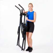 Sprinter Low Impact Exercise Machine With Grip Pulse Fitness Tracker - Black - View 3
