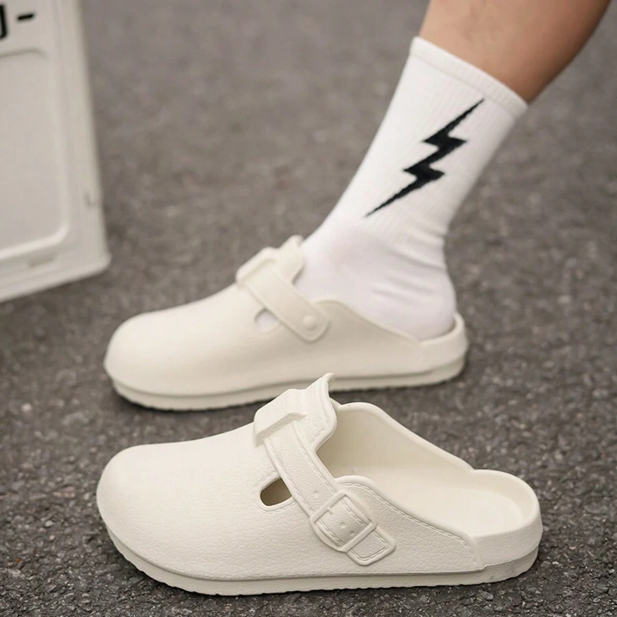 Dép sandal đế dày chống trượt chống nước Unisex, đế mềm êm ái cho hoạt động ngoài trời