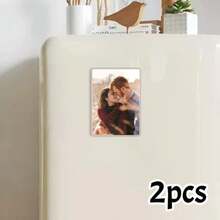 1/2 piezas de imanes personalizados para nevera de acrílico con foto, imanes de nevera personalizados, tamaño: 5 cm, 6 formas/estilos, imanes con foto, imanes de nevera lindos, imanes de nevera resistentes, multifuncionales, decorativos, antihongo, reutilizables, adorables, de alta calidad, coloridos, modernos, personalizados, únicos, regalos ideales para él, regalos ideales para ella, ella, novio, novia, papá, mamá, familia, amigos, hijo, hija, estudiantes escolares