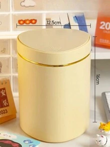 Mini Desktop Trash Can, Pedal-Operated Waste Paper Bin For Living Room, Bedroom, Dining Room, Car