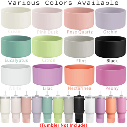 1PC Protective Silicone Boot For Tumbler H2.0 20-40 Oz & Water Bottle 12-24oz - Cup Bottom Sleeve Fits Cup Accessories(Tumbler Not Include)