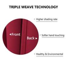 Verdunkelungsvolants für Fenster, Wohnzimmer, Küche, Schlafzimmer, wärmeisolierte Volantvorhänge für Fenster, Weiß/Marineblau/Schwarz/Rot/Beige/Hellgrau/Dunkelgrau, Heimdekoration