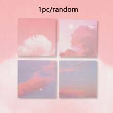 200/50 Gradient Sticky Notes, Minimalist Cloud Design, Sticky, Suitable For Messages, Memo Notes, Note Pads, Cute And High-Quality Student Style, Casual Style For Back To School