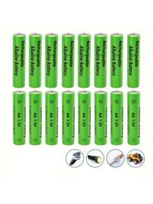 4/8/16 szt. akumulatorów AA/AAA o dużej pojemności 1,5 V, ładowanych przez USB, to trwałe i wydajne rozwiązanie do zabawek elektronicznych, pilotów, wyświetlaczy i szczoteczek elektrycznych (ten akumulator nadaje się wyłącznie do ładowania za pomocą tej ładowarki)