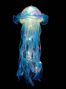 Kit 10 Hermosas Medusas Colgantes Luz Led Multicolor Adorno Fiestas Hogar - Multicolor - Ver 4