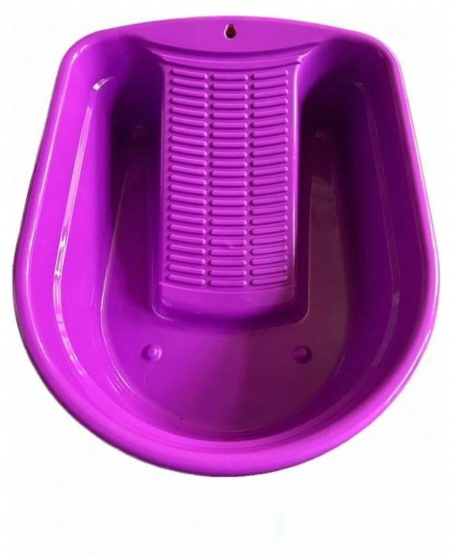 Lavadero Portatil De Plastico Con Tina, Para Lavar Ropa 10l - Morado - Ver 1