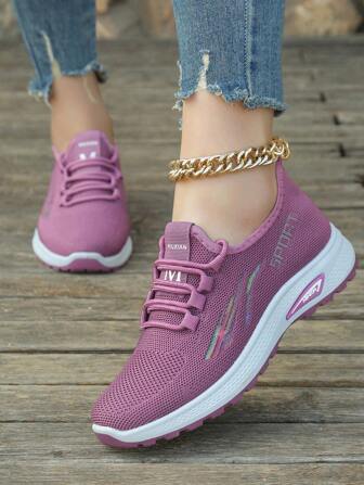 Zapatillas de tacón suave antideslizantes y cómodas para mujer, zapatillas deportivas ligeras para mujeres, nueva colección de primavera/otoño