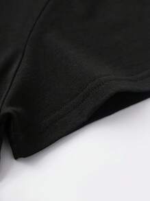 Women's Plus Size Skull Print T-Shirt - Casual Crew Neck, Short Sleeve, Stretchy Polyester Blend, Machine Washable