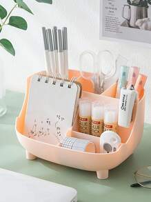 Large Capacity Multi-Functional Student Pen Holder Desk Organizer Box, Modern Minimalist Creative Desk Stationery Holder For Office - Multicolor - View 3