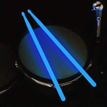 1 Paio di Bacchette Luminose Verde Brillante - Bacchette Fluorescenti Tipo 5A per Esibizioni dal Vivo, Batteristi Professionisti e Principianti - Perfette per Appassionati di Batteria e Amanti della Musica