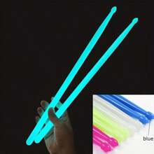 1 Paio di Bacchette Luminose Verde Brillante - Bacchette Fluorescenti Tipo 5A per Esibizioni dal Vivo, Batteristi Professionisti e Principianti - Perfette per Appassionati di Batteria e Amanti della Musica