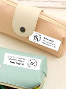 LICVIC 100/200/500/1000Pcs Custom Text/Letter Address Stickers, Personalized Return Address Labels, Customized Name Mailing Labels, Customizable Envelope Stickers, 6.35x1.9cm, 4 Styles, Address Stickers On Sheets, Under $5, Mailing Labels For Envelopes, Personalized Stickers Labels, Name Labels Gifts Birthday Graduation - Style a - View 7