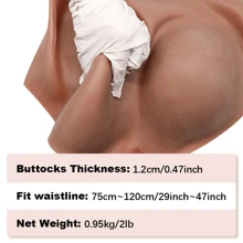 1 Stück Silikon Formbriefs für Damen nahtlos mit hoher Taille Po-Lifter elastisches Silikon Po-Hebe-Hose weiches Silikonmaterial für den täglichen Gebrauch und besondere Anlässe