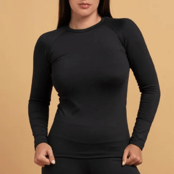 Blusa Feminina Peluciada Frio Manga Segunda Pele Térmica