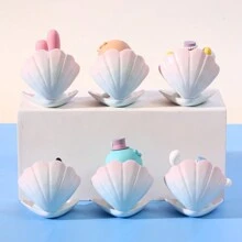 1个三丽鸥角色（肉桂狗、酷洛米、美乐蒂、波恰可）盲盒蓝色海洋假日系列收藏卡通手办玩具（随机发货） - 彩色 - 查看 5