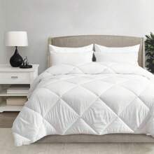 Farfallarossa Bed Duvet 4 Seasons Quilt - Lightweight, Comfortable, And Breathable Microfiber Duvet - White - White - View 1