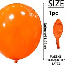 36 Inch Large Latex Balloon In Red, White, Black, Yellow, And Pink Are Suitable For Birthday Parties, Graduation Parties, Proposals, Anniversaries, Weddings, Large-Scale Events, Bridal Showers, Valentine's Day, Halloween, Christmas, And New Year's Eve - Multicolor - View 3