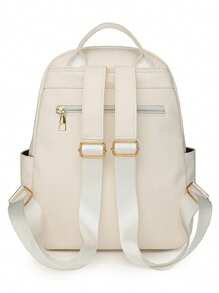 Fashionable Women Large Capacity Laptop Backpack, Streetwear Travel Bag For Students