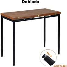 Mesa de Comedor Extensible Mesa Comedor para 2 a 4 Personas Mesa Plegable de Cocina Mesa de Usos Múltiples Marrón