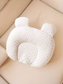 1 pieza Almohada para bebé con estampado de copo de nieve, transpirable y que absorbe la humedad, adecuada para todas las estaciones - Albaricoque - Ver 3