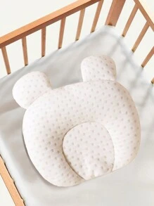 1 pieza Almohada para bebé con estampado de copo de nieve, transpirable y que absorbe la humedad, adecuada para todas las estaciones - Albaricoque - Ver 4