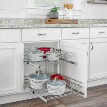 Rev-A-Shelf Kitchen Cabinet Pull-Out Shelf Organizer For Efficient Storage And Easy Access - 21 x 22 inch - View 2