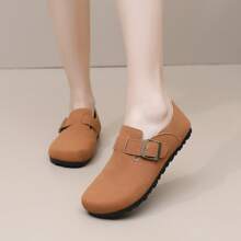 2025 Spring New Women Shoes, Polyurethane Sole Casual Slip-On Loafers For Home & Street Wear, Available In 3 Colors