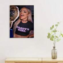 Framed Vintage Wrestling Poster Canvas Wall Art, Abstract Print For Bedroom, Office, Living Room, Cafe - New Year Gift, Perfect For Room Decor