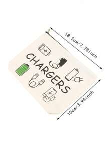 1Pc Fashion Small Printing Makeup Bag - Spacious Polyester Cosmetic Travel Case With Zipper Closure - Hand Washable, Casual, Multi-Functional Toiletry Pouch For Friends And Family,Boho Vibes - Multicolor - View 9