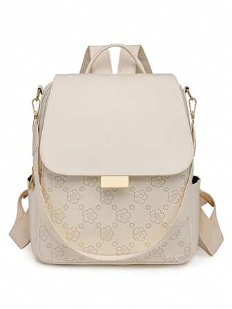 Fashionabla kvinnor för multifunktionell bärbar reseryggsäck med stor kapacitet, Street Style