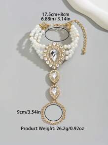 Vòng tay ngọc trai giọt nước Geode thời trang mới dành cho nữ, thanh lịch và cao cấp - Nhiều màu - Xem 5