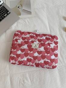 笔记本电脑包平板电脑包 11 英寸/14 英寸电脑包笔记本电脑包红色心形图案卡通可爱防水便携式电脑保护套小包文件袋笔记本电脑内胆包电脑携带 11 13 14 15.3 15.6 英寸便携式桌面保护袋适用于 Mac Book HP ASUS 适用于平板电脑手提包保护套 9-11 英寸适用于 iPad Air 4 5 Pro 11 Mini 5 6 iPad 保护套防震袋 - 紅色 - 查看 15
