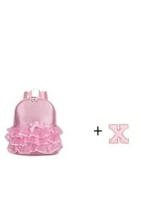 1pc Girls' Nylon Zipper A-Z 26 Letter Fashion Lace Dance Bag, Ballet Bag, Latin Dance Backpack, Suitable For Daily Use (Zipper Random) (DIY Letter Stickers) - Pink - View 11