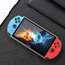 Consola de juegos portátil X12 Plus de 7 pulgadas Pantalla HD Vídeo retro 10.000 juegos incorporados - Rojo - Ver 8