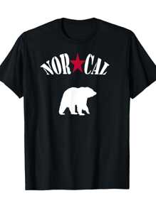Cool Norcal Northern California T-Shirt - Black - View 1