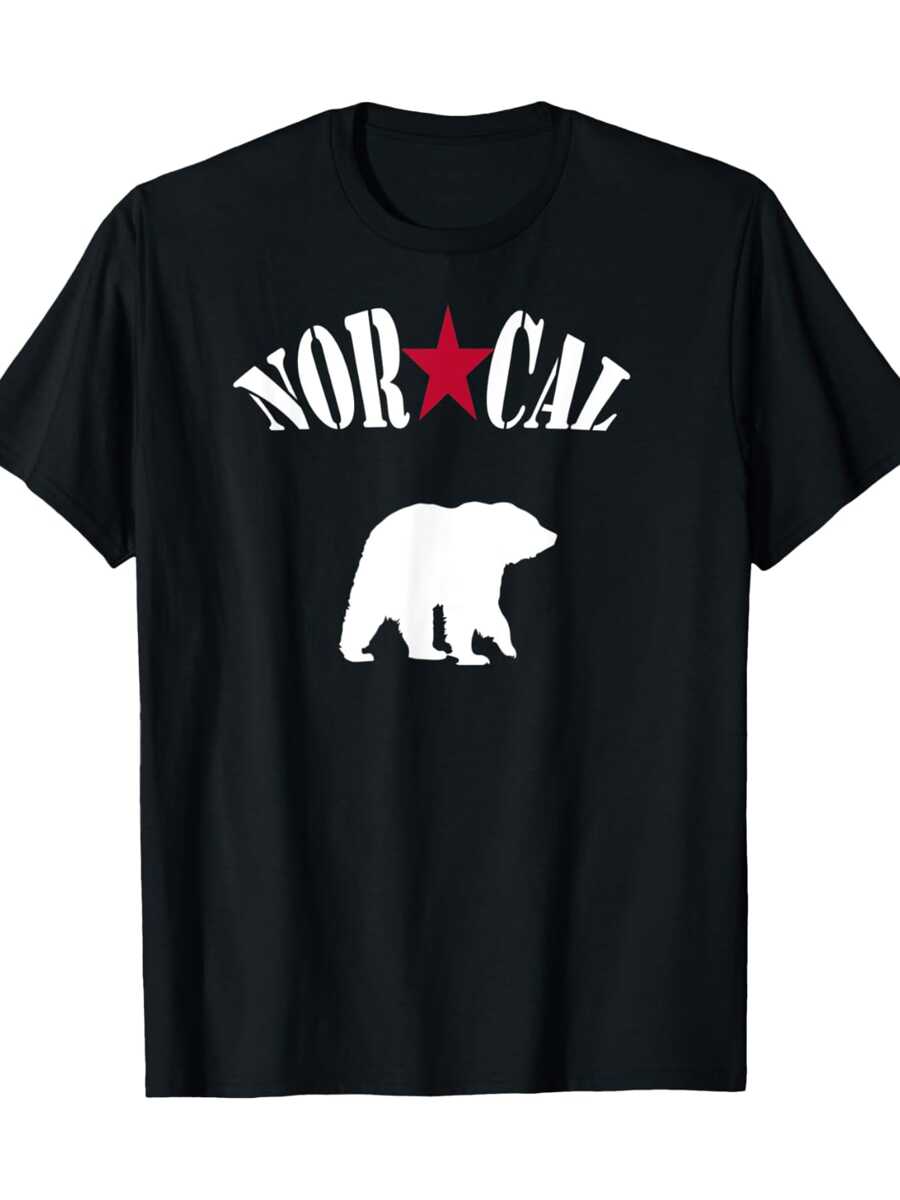 Cool Norcal Northern California T-Shirt - Black - View 1